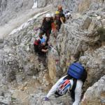 Piu' che una ferrata e' un'arrampicata